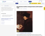 Renaissance Authors Analysis Remix with Student Task