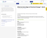 What Are Some Signs of Chemical Change? - Remix
