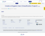 Create a Kingdom Hero (Classification Project)