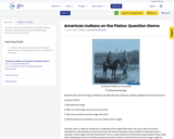 American Indians on the Plains: Question Stems
