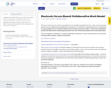 Electronic Scrum Board: Collaborative Work Model