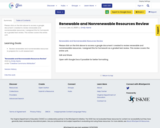 Renewable and Nonrenewable Resources Review