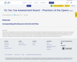 Tic Tac Toe Assessment Board - Phantom of the Opera