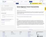Remix: Beginners’ French: Food and Drink