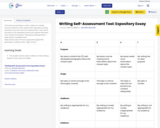 Writing Self-Assessment Tool: Expository Essay