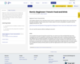 Remix: Beginners’ French: Food and Drink