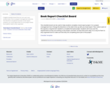 Book Report Checklist Board