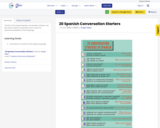 20 Spanish Conversation Starters