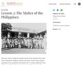 Lesson 3: The Matter of the Philippines