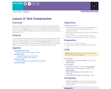 Hour of Code 2.2: Text Compression