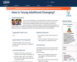 How is Young Adulthood Changing?