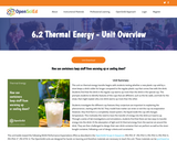 6.2 Thermal Energy - Unit Overview