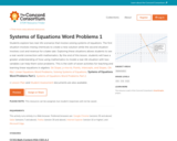 Systems of Equations Word Problems 1