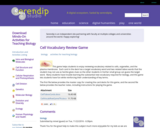 Cell Vocabulary Review Game
