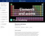 Elements and atoms