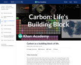 Carbon as a building block of life