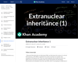 Extranuclear inheritance 1