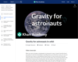 Gravity for astronauts in orbit
