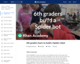 6th graders learn to build a Spider robot