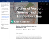 Battles of Verdun, Somme and the Hindenburg Line