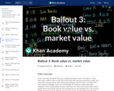Bailout 3: Book value vs. market value