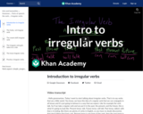Introduction to irregular verbs