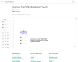 Geometric Proof of the Distributive Property – GeoGebra