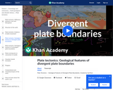 Cosmology and Astronomy: Plate Tectonics: Geological Features of Divergent Plate Boundaries