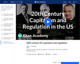 History: 20th Century Capitalism and Regulation in the United States