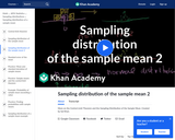 Statistics: Sampling Distribution of the Sample Mean 2