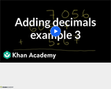 Arithmetic Operations: Adding Decimals Example 3