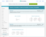 Statistics & Probability: Conditional Probability & the Rules of Probability