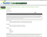 Save an Animal Board Game - Impact of Human Activity or Natural Disasters