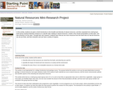 Natural Resources Mini-Research Project