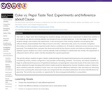 Coke vs. Pepsi Taste Test: Experiments and Inference about Cause