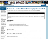 Documented Problem Solving: Calculating Equilibrium Output