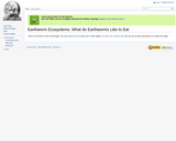 Earthworm Ecosystems: What do Earthworms Like to Eat?