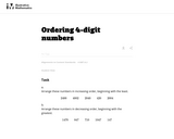 Ordering 4-Digit Numbers