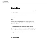 A-CED Cash Box