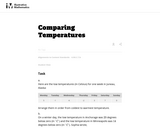 Comparing Temperatures