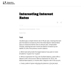 Interesting Interest Rates