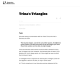 Trina's Triangles