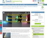 Exploring Light: Absorb, Reflect, Transmit or Refract?