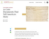 50 Core Documents That Tell America's Story