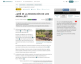 ¿Qué es la migración de los animales? by UCE Chile