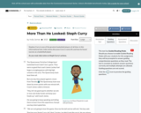 More Than He Looked: Steph Curry by India James