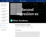 Statistics: Second Regression Example