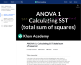 Statistics: ANOVA 1 - Calculating SST (Total Sum of Squares)