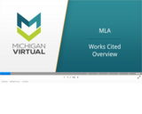 MLA - Works Cited Overview