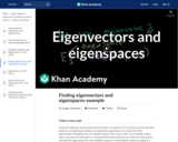 Linear Algebra:  Finding Eigenvectors and Eigenspaces Example